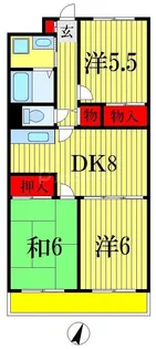 アフィニス原木【2階】の間取り