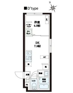 レピュア本郷レジデンス(Blanche本郷)【3階】の間取り