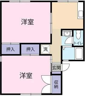 エクセル赤坂 A【2階】の間取り
