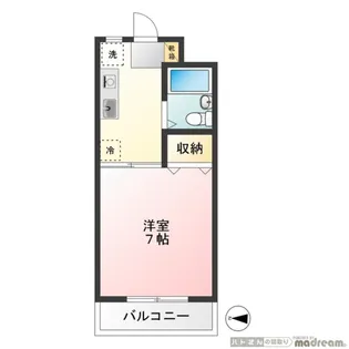 マイシャトー代田【1階】の間取り