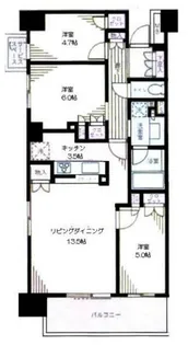 イプセ府中【3階】の間取り