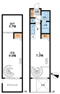 CASSIA目黒【1階】の間取り