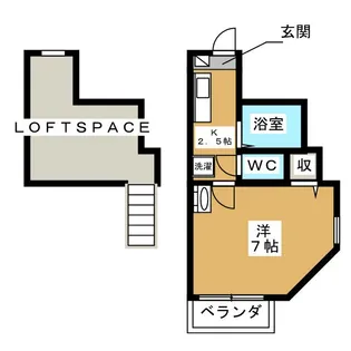 クイーンシップ横須賀中央【2階】の間取り