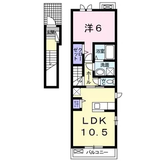 ヴィラ ル パン【2階】の間取り