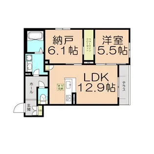 シャーメゾンポワール【1階】の間取り