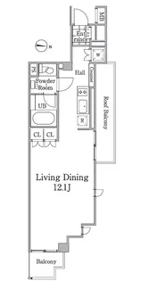 グレイスコート白金【4階】の間取り