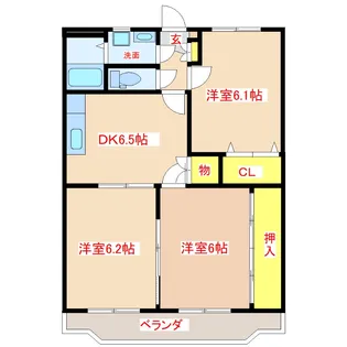 ユーミー桜【2階】の間取り