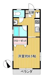 ヴィレッジ東【1階】の間取り