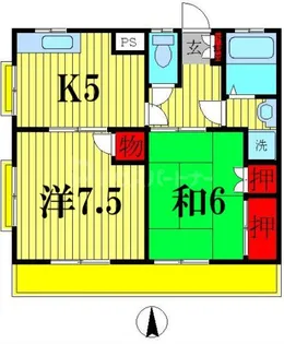 メゾン関場1【1階】の間取り