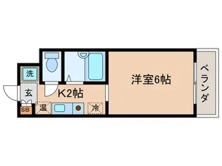 パルティ-ル御陵【1階】の間取り