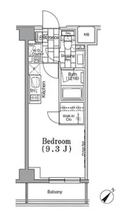 ONE ROOF FLAT TSUKISHIMA【5階】の間取り