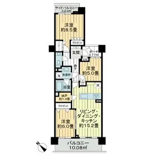 ヒルズ目白台【4階】の間取り