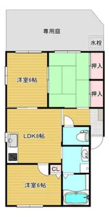 ダンク中山【1階】の間取り