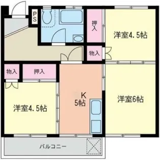 厚木サンコーポ【3階】の間取り