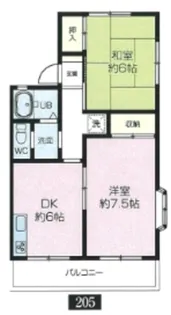 メゾンサイトウ【2階】の間取り