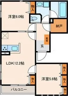 BELLE VUE【2階】の間取り