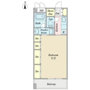 オザリアセンター南【2階】の間取り