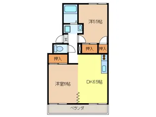 ルミエール錦【2階】の間取り