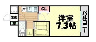 プレサンス難波南アーバニッシュ【3階】の間取り