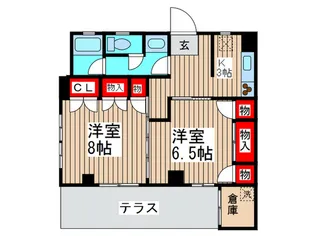 南葛西ロイヤルハイツII【1階】の間取り