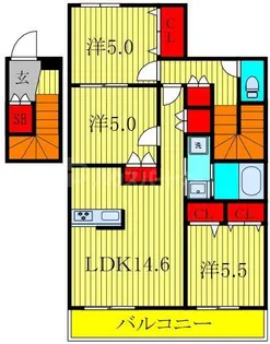 Alcyone Shizu【2階】の間取り