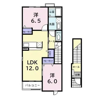 カーサ・ネクスト【2階】の間取り