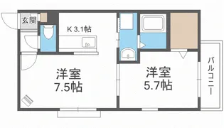 Flower Terrace【1階】の間取り