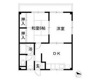 エステート船橋【3階】の間取り