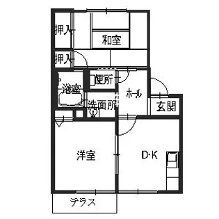 ケミカル ワンA,B【1階】の間取り