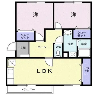 グランビューココ【3階】の間取り