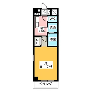 メイプル利平治アネックス【4階】の間取り