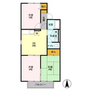 プリシェール(大森)【1階】の間取り