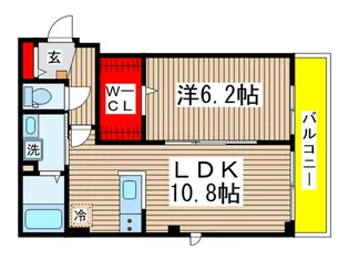 ソレイユ高島町【4階】の間取り