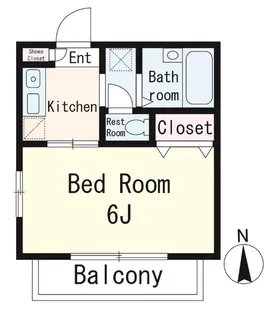 A・Mフラット【1階】の間取り