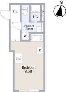 エクサム西新宿【2階】の間取り