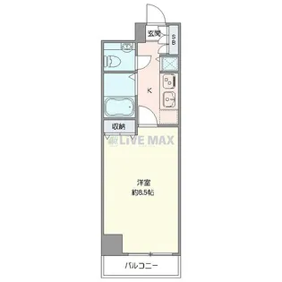 メゾン・ド・ヴィレ品川【8階】の間取り