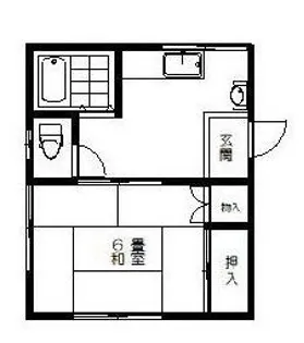 コーポ鈴八1号棟【2階】の間取り