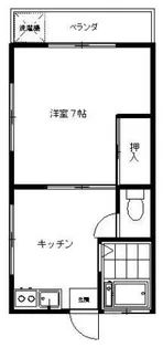 中根ハイツ【2階】の間取り