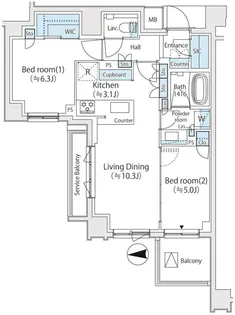 グランツオーベル中野【3階】の間取り