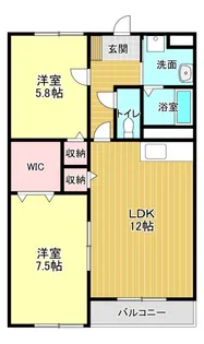 プリントス【1階】の間取り