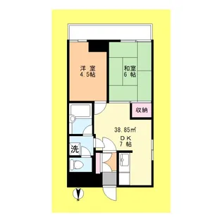 アーバンハイツ綾瀬【4階】の間取り