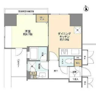 アルシオン浅草国際通り【6階】の間取り