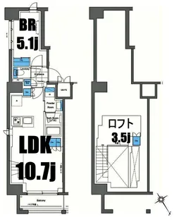 ルフォンプログレ横浜関内【14階】の間取り