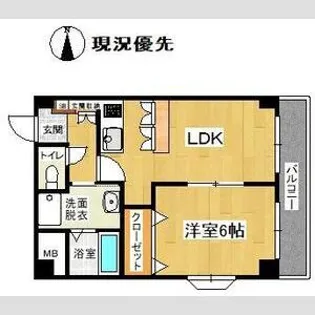 ラル・シティ・大野目(ダイヤ80大野目)【3階】の間取り