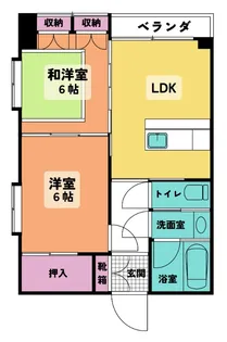 メゾンドール【2階】の間取り