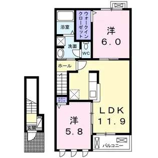 プレミアム15番館【2階】の間取り