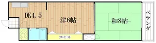 八文字屋ビル【4階】の間取り