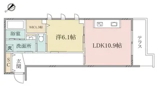 (シニア限定)ヘーベルヴィレッジ湘南鵠沼【2階】の間取り