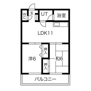 シャトーシャルマン【4階】の間取り