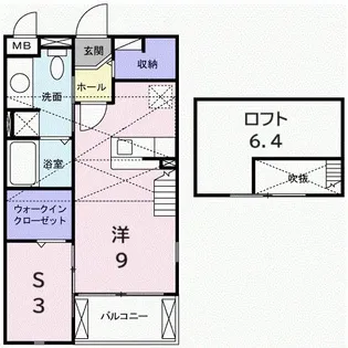 フィオーレ永原III【2階】の間取り